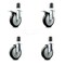 Service Caster Regency Work Table Caster Replacement Set REG-EXTTL20S514-PPUB-BLK-112-2-S-2 - alternate 1